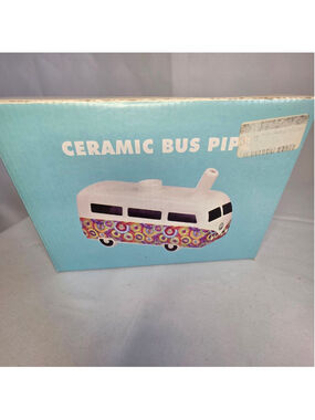 Unbranded White Multicolor Ceramic Bus Pipe One Size